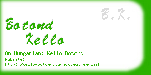 botond kello business card